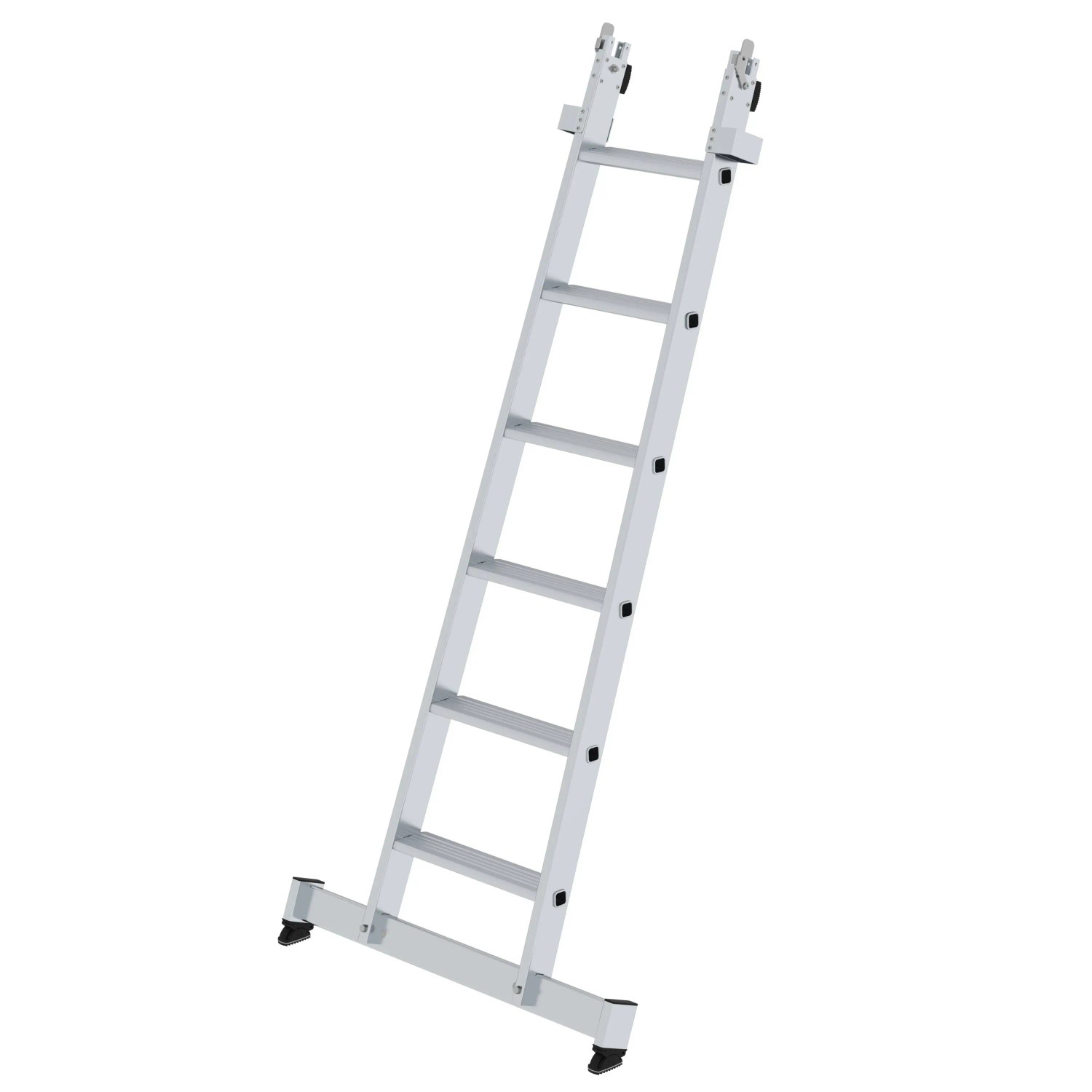 PROREGAL Stufen-Glasreinigerleiter Unterteil mit Traverse 6 Stufen