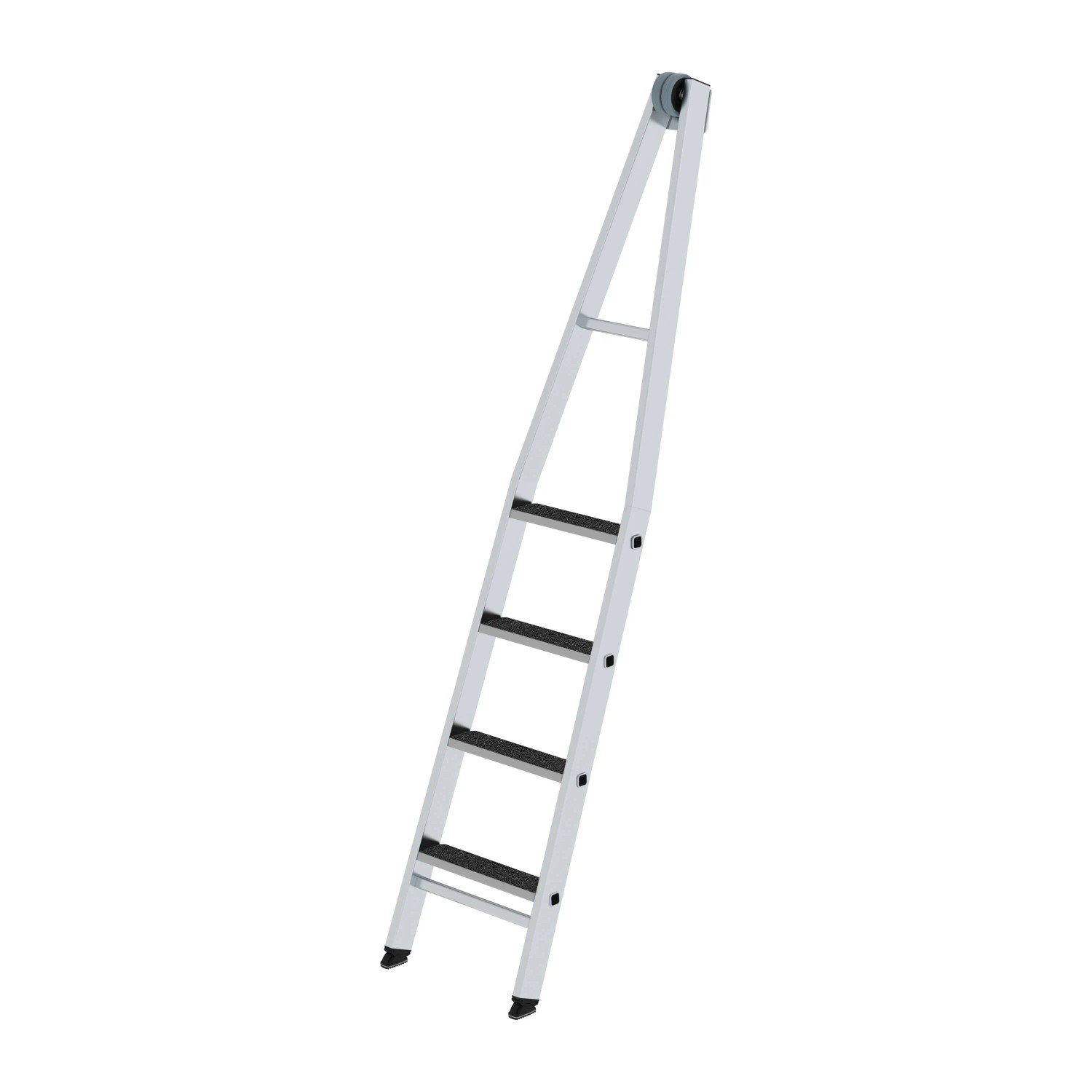 PROREGAL Stufen-Glasreinigerleiter Oberteil mit Clip-Step R13 4 Stufen