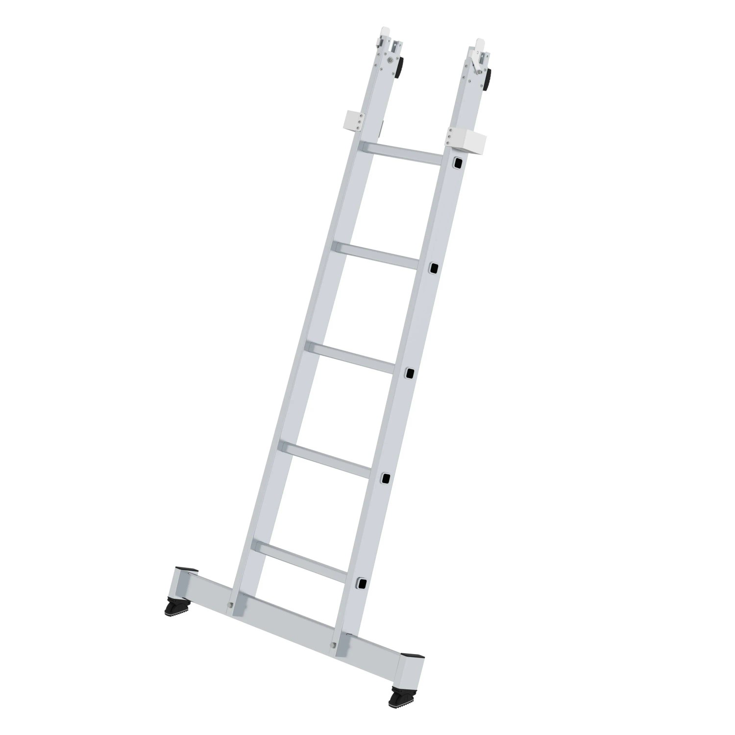 PROREGAL Sprossen-Glasreinigerleiter Unterteil mit Traverse 5 Sprossen