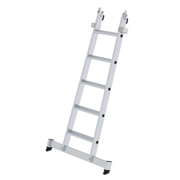 PROREGAL Stufen-Glasreinigerleiter Unterteil mit Traverse 5 Stufen