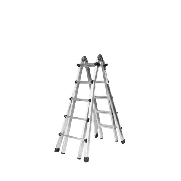 PROREGAL Teleskopleiter 4-Teilig Ohne Traverse 4 x 5 Sprossen