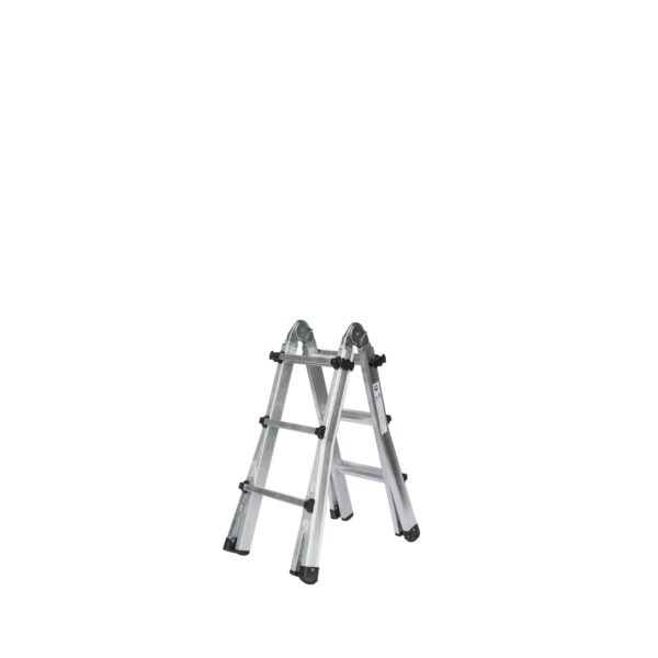 PROREGAL Teleskopleiter 4-Teilig Ohne Traverse 4 x 3 Sprossen
