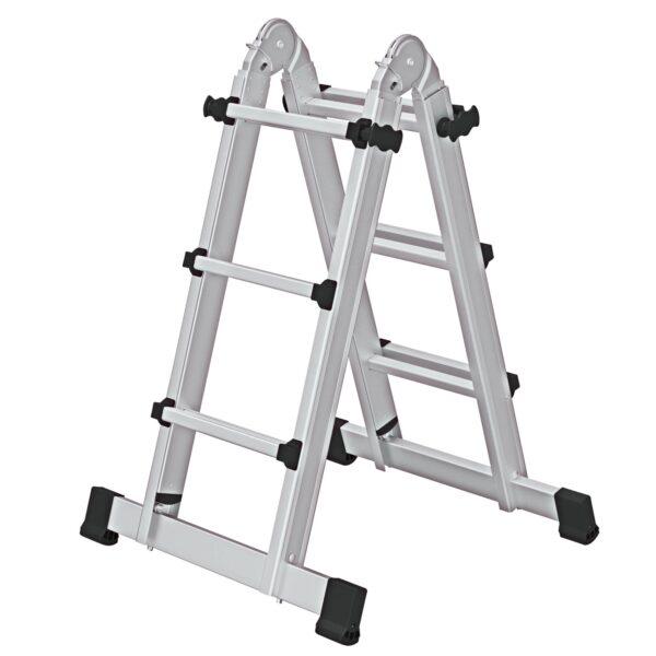 PROREGAL Teleskopleiter 4-Teilig mit Traverse 4 x 3 Sprossen PROREGAL Teleskopleiter 4-Teilig mit Traverse 4 x 3 Sprossen