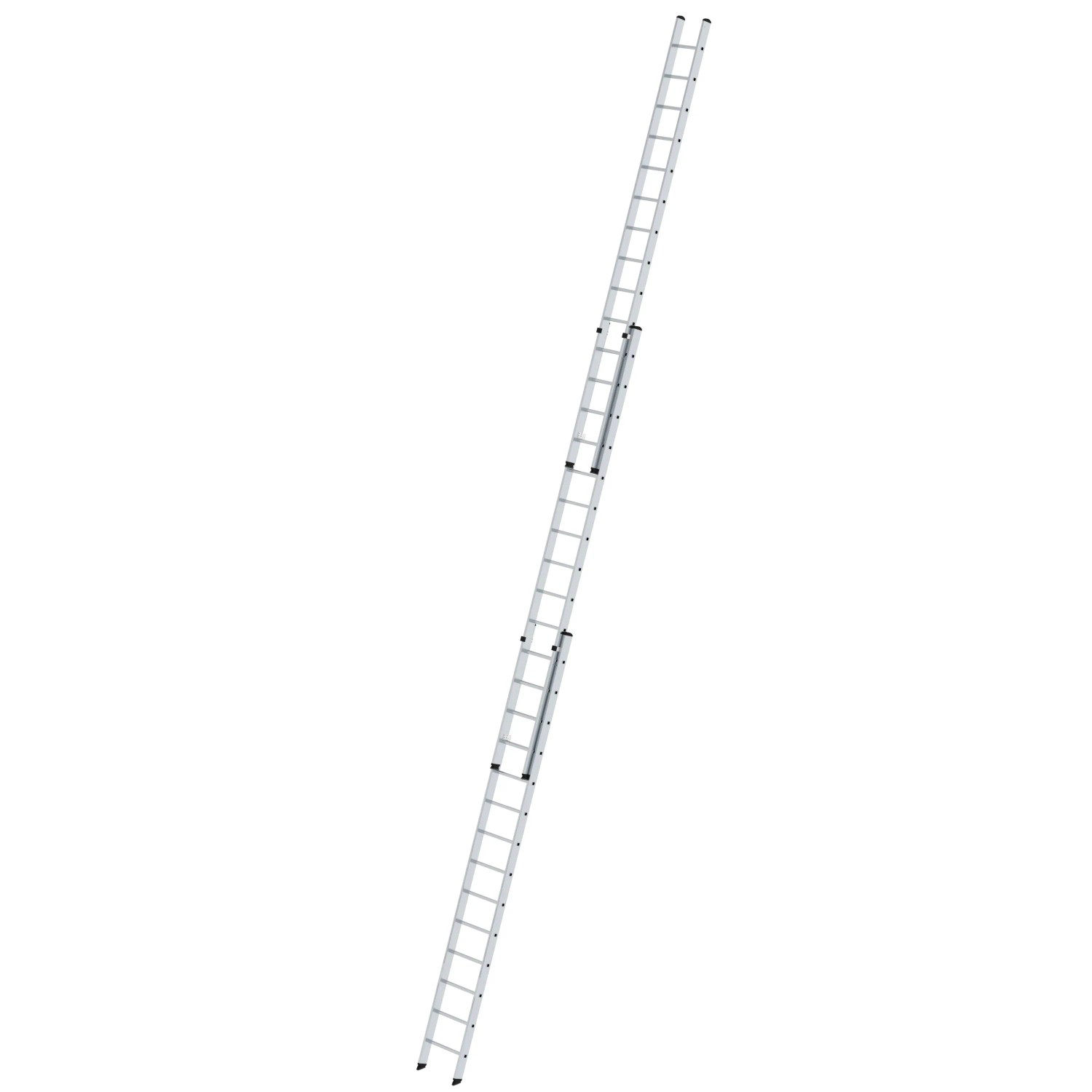 PROREGAL Sprossen-Schiebeleiter 3-Teilig Ohne Traverse 3 x 14 Sprossen