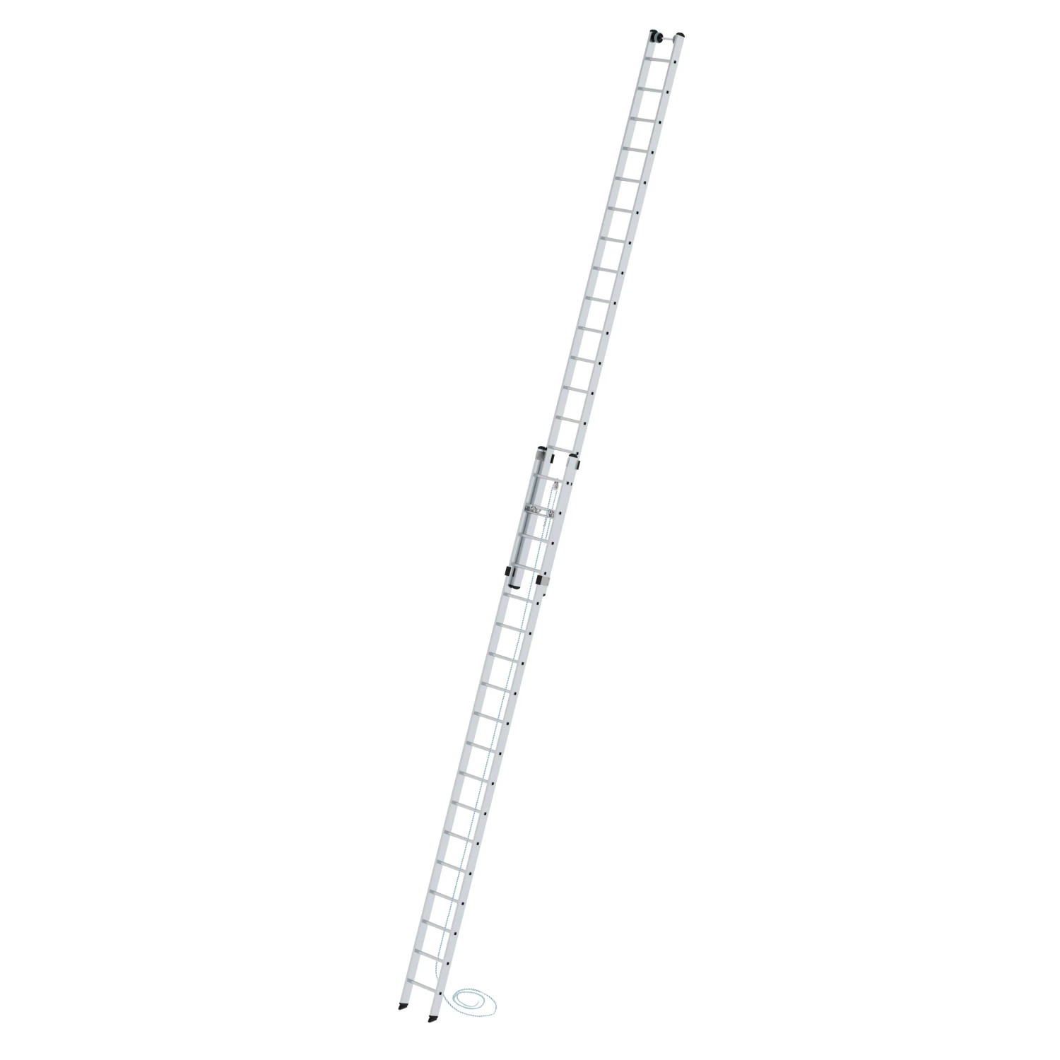 PROREGAL Sprossen-Seilzugleiter 2-Teilig Ohne Traverse 2 x 18 Sprossen