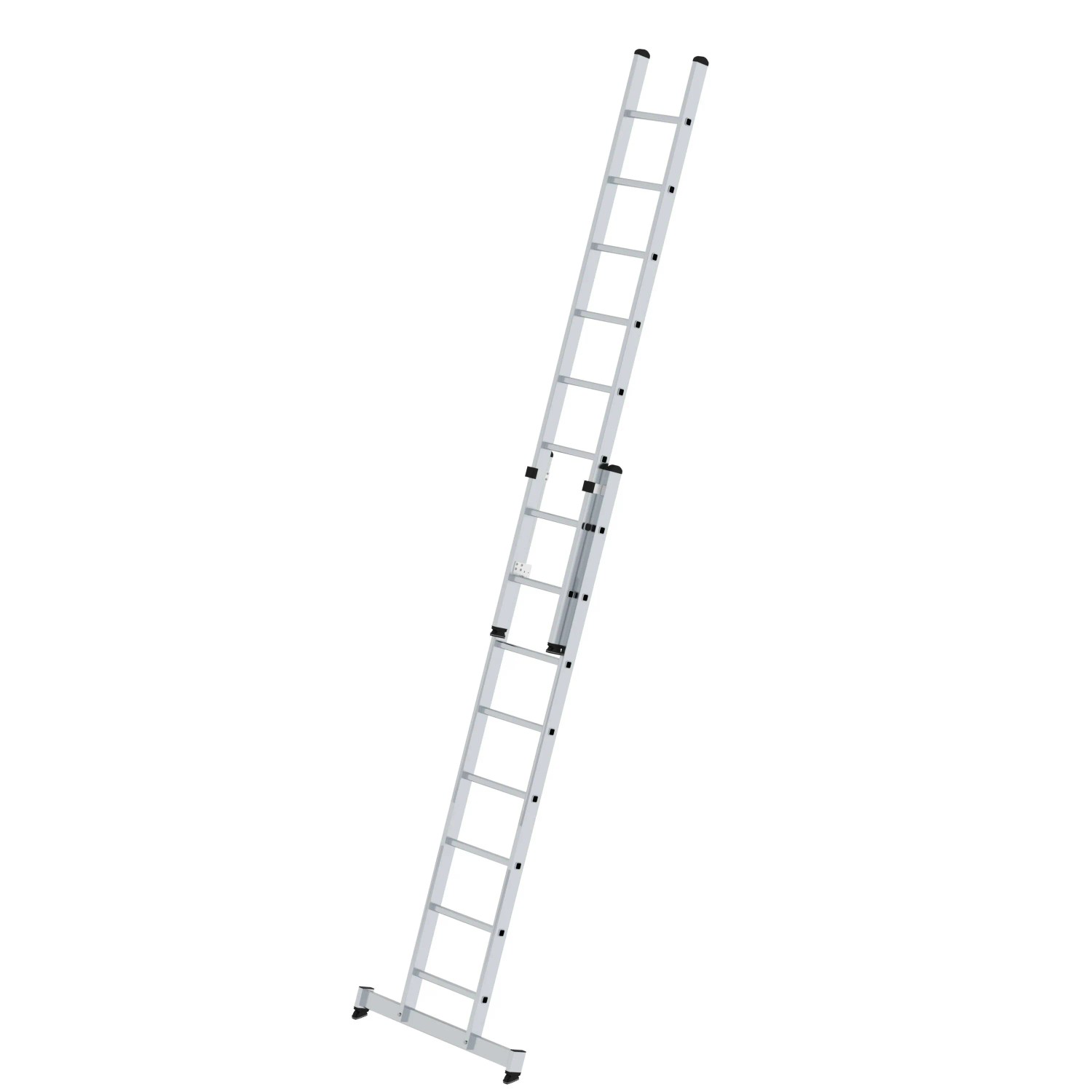PROREGAL Sprossen-Schiebeleiter 2-Teilig mit Traverse 2 x 8 Sprossen