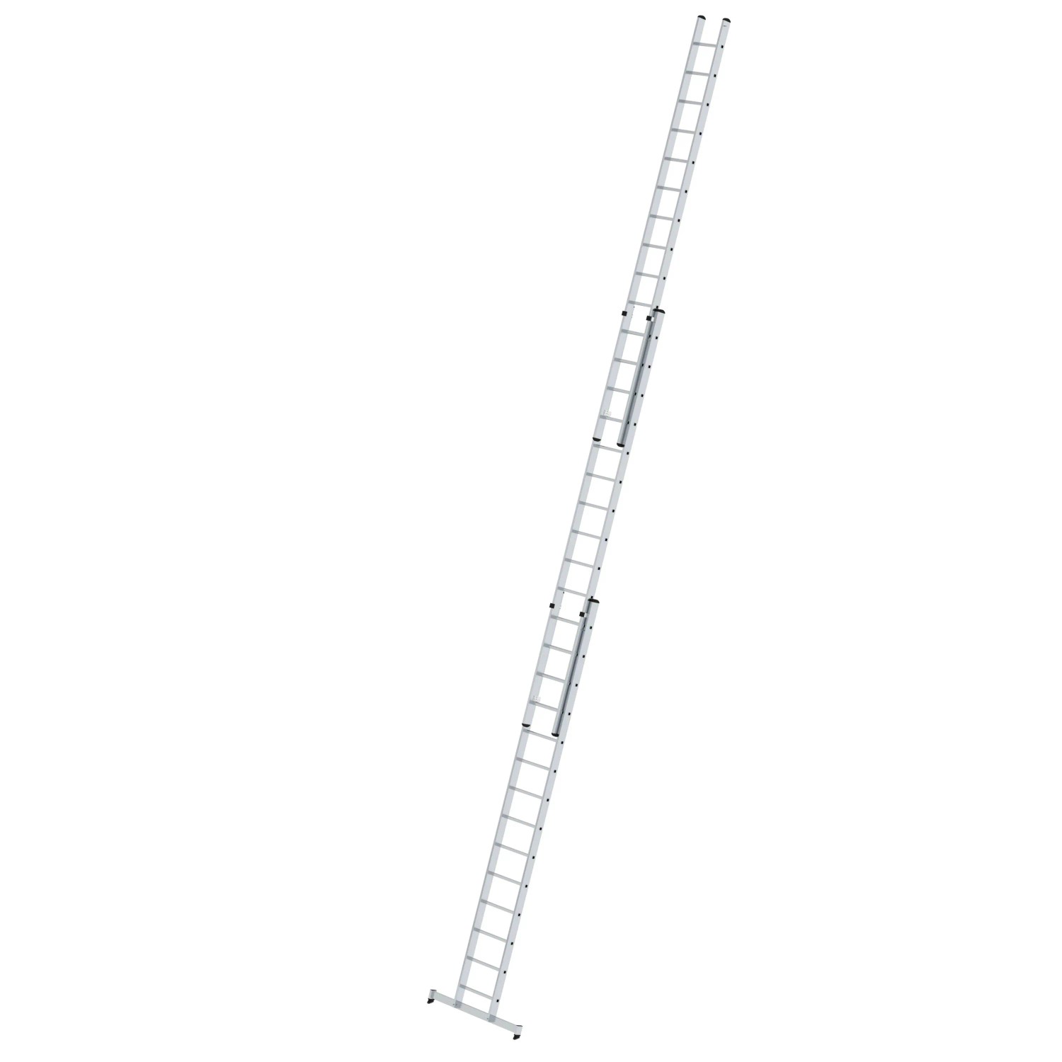 PROREGAL Sprossen-Schiebeleiter 3-Teilig mit Traverse 3 x 14 Sprossen