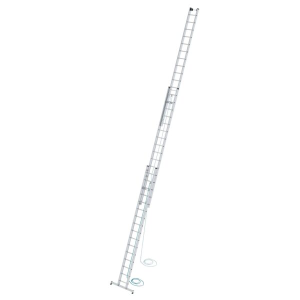 PROREGAL Sprossen-Seilzugleiter 3-Teilig mit Traverse 3 x 16 Sprossen PROREGAL Sprossen-Seilzugleiter 3-Teilig mit Traverse 3 x 16 Sprossen