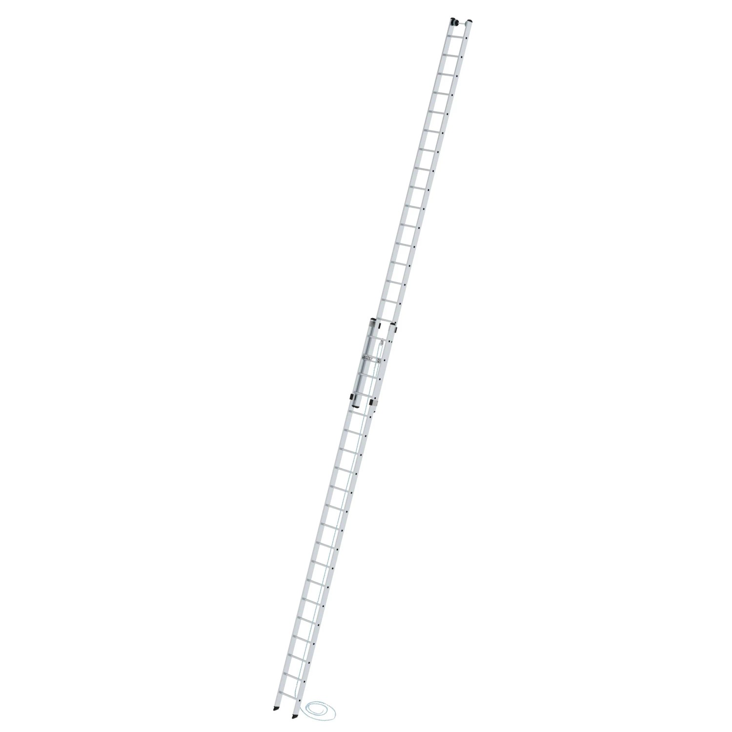 PROREGAL Sprossen-Seilzugleiter 2-Teilig Ohne Traverse 2 x 20 Sprossen