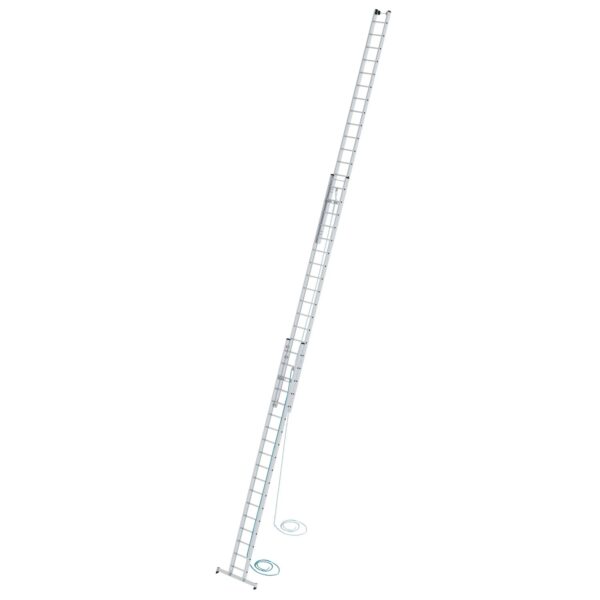 PROREGAL Sprossen-Seilzugleiter 3-Teilig mit Traverse 3 x 18 Sprossen PROREGAL Sprossen-Seilzugleiter 3-Teilig mit Traverse 3 x 18 Sprossen