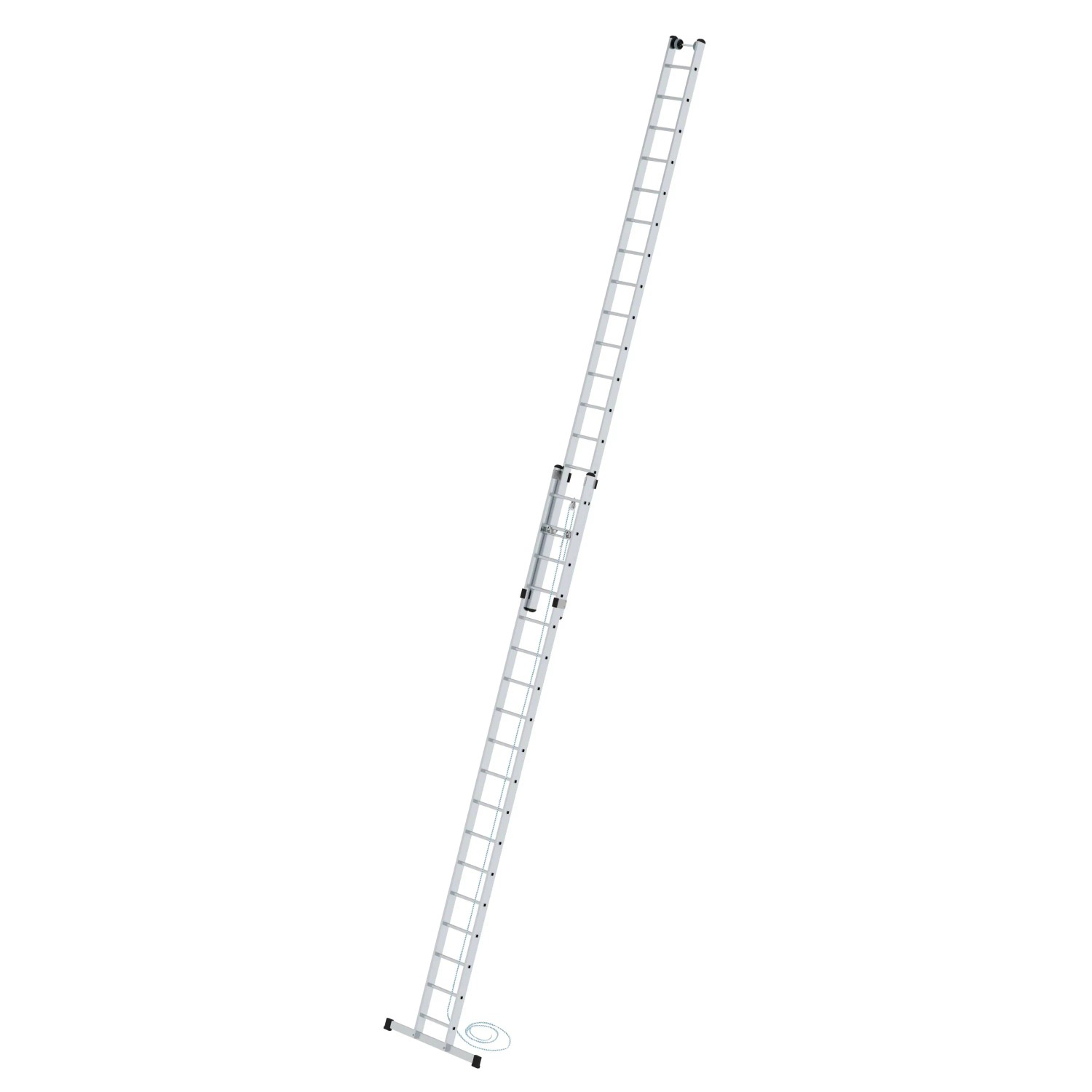 PROREGAL Sprossen-Seilzugleiter 2-Teilig mit Standard-Traverse 2 x 18 Sprossen