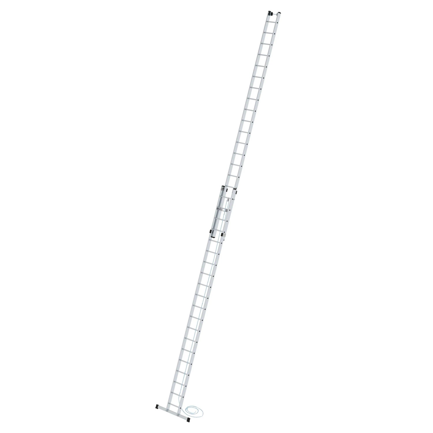 PROREGAL Sprossen-Seilzugleiter 2-Teilig mit Standard-Traverse 2 x 20 Sprossen