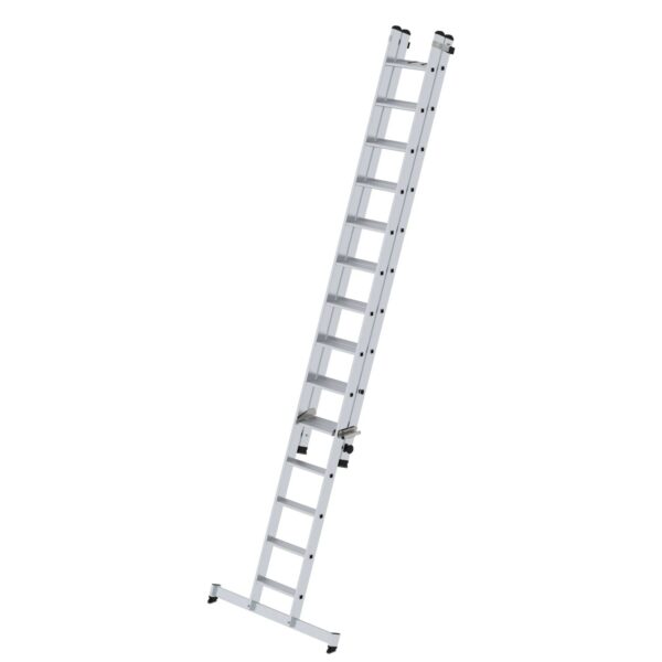 PROREGAL Stufen-Schiebeleiter 2-Teilig mit Traverse 1 x 14 & 1 x 10 Stufen PROREGAL Stufen-Schiebeleiter 2-Teilig mit Traverse 1 x 14 & 1 x 10 Stufen