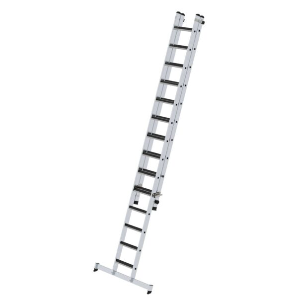 PROREGAL Stufen-Schiebeleiter 2-Teilig mit Traverse und Clip-Step R13 1 x 14 & 1 x 10 Stufen PROREGAL Stufen-Schiebeleiter 2-Teilig mit Traverse und Clip-Step R13 1 x 14 & 1 x 10 Stufen