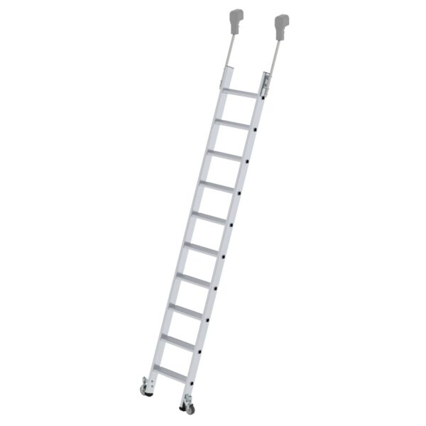PROREGAL Stufen-Regalleiter Fahrbar 10 Stufen