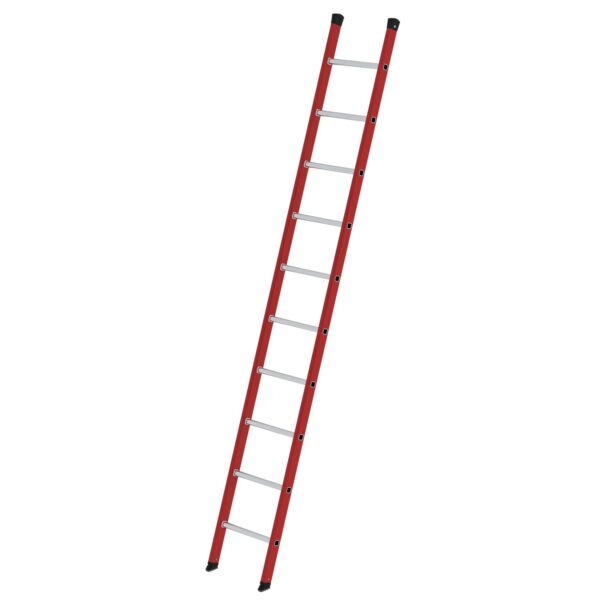 PROREGAL Sprossen-Anlegeleiter GFK/Alu Ohne Traverse 10 Sprossen