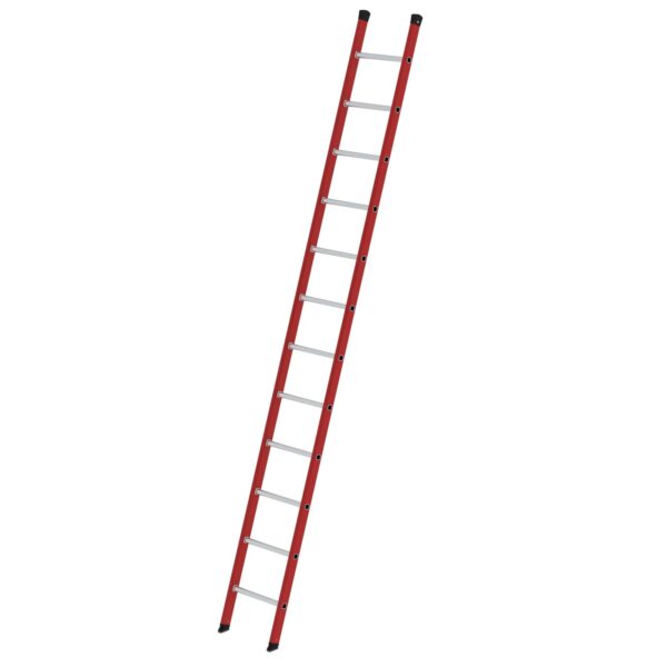PROREGAL Sprossen-Anlegeleiter GFK & Alu Ohne Traverse 12 Sprossen