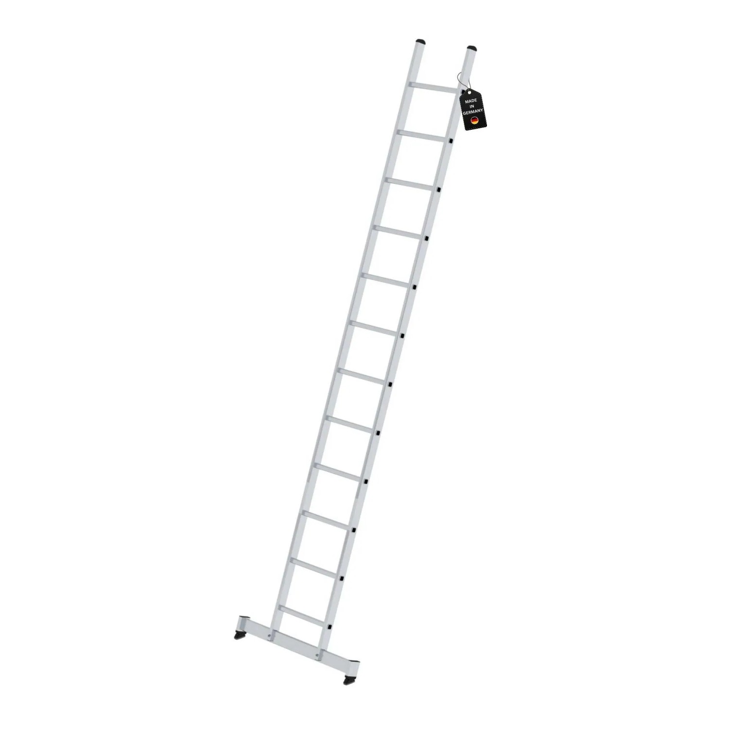 PROREGAL Sprossen-Anlegeleiter mit Traverse 12 Sprossen