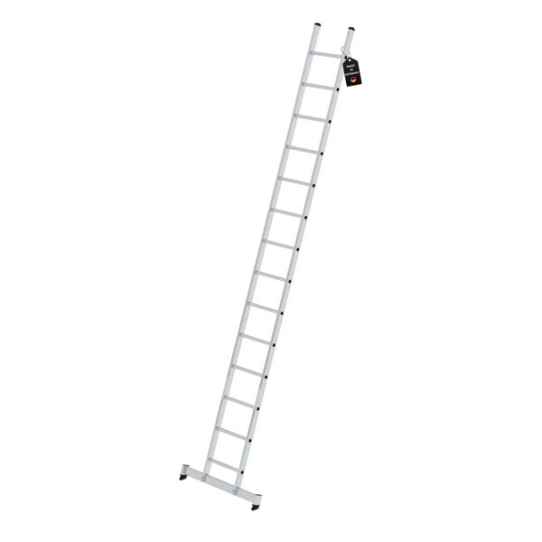 PROREGAL Sprossen-Anlegeleiter mit Traverse 14-Sprossen