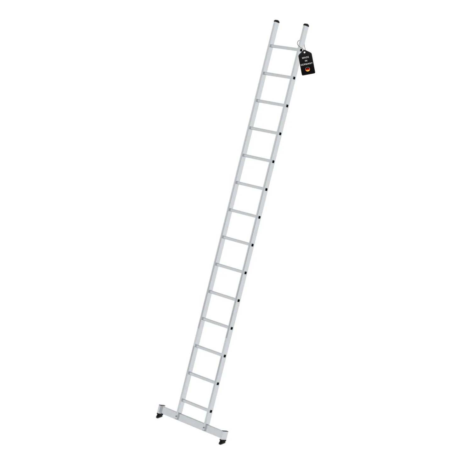 PROREGAL Sprossen-Anlegeleiter mit Traverse 14-Sprossen