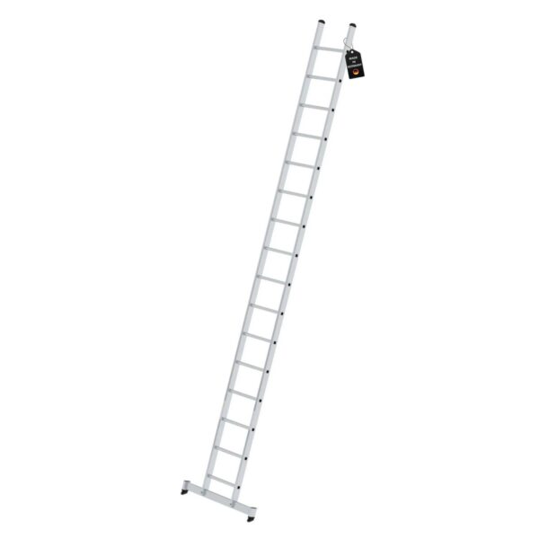 PROREGAL Sprossen-Anlegeleiter mit Traverse 16 Sprossen