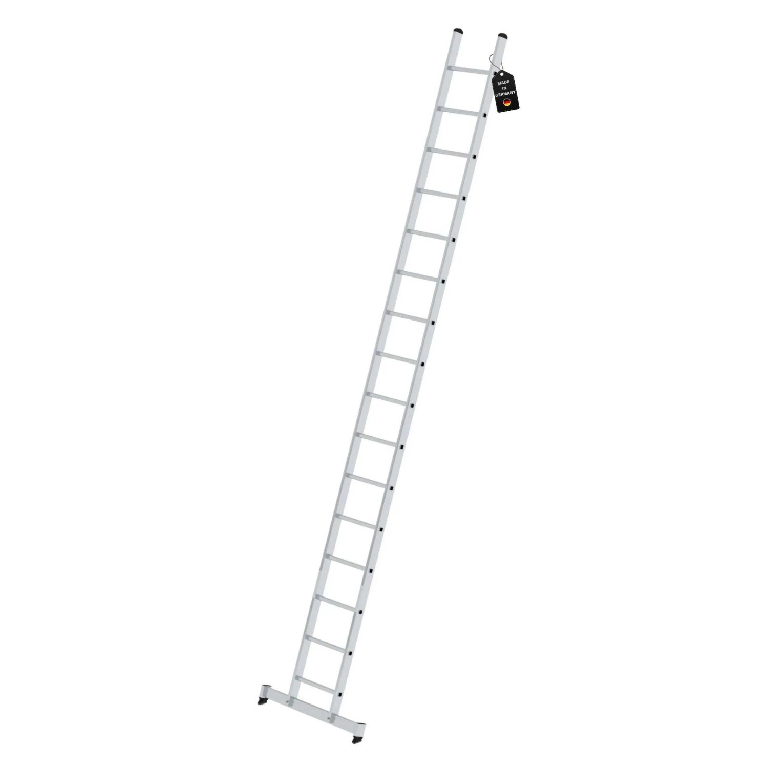 PROREGAL Sprossen-Anlegeleiter mit Traverse 16 Sprossen
