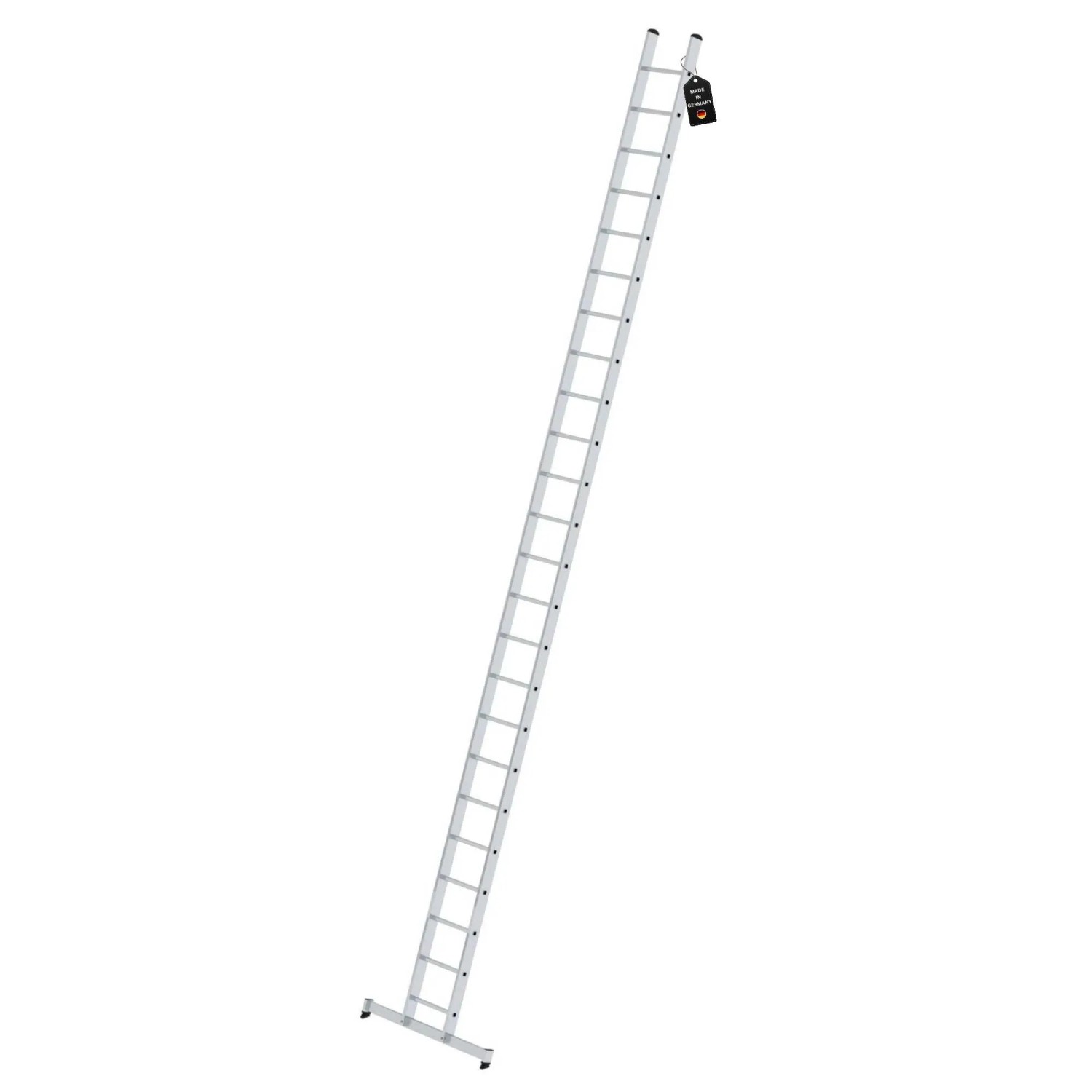 PROREGAL Sprossen-Anlegeleiter mit Traverse 24-Sprossen