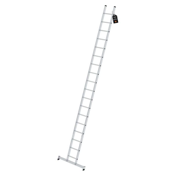 PROREGAL Sprossen-Anlegeleiter mit Traverse 18 Sprossen