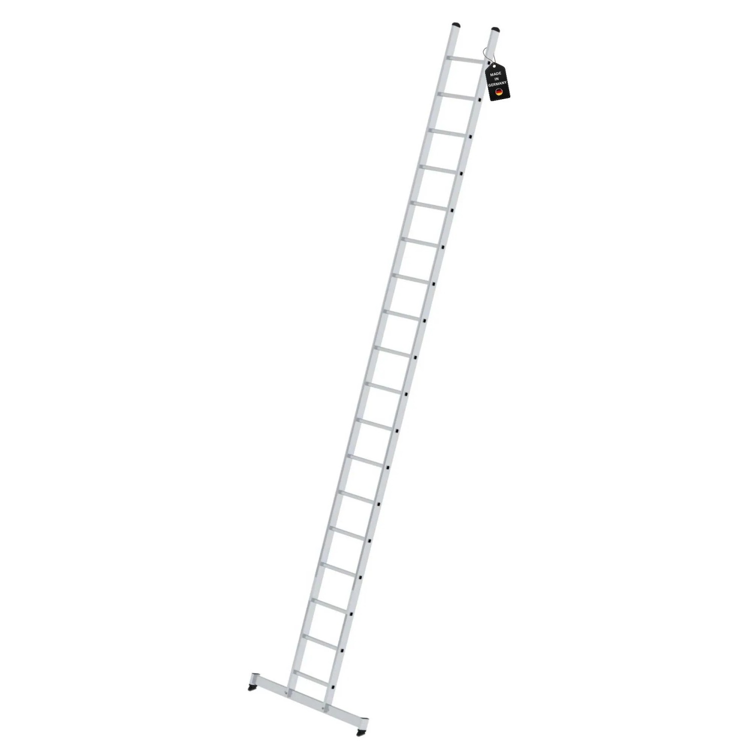 PROREGAL Sprossen-Anlegeleiter mit Traverse 18 Sprossen