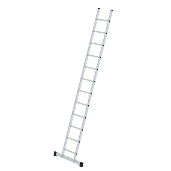 PROREGAL Sprossen-Anlegeleiter mit Standard-Traverse 12 Sprossen