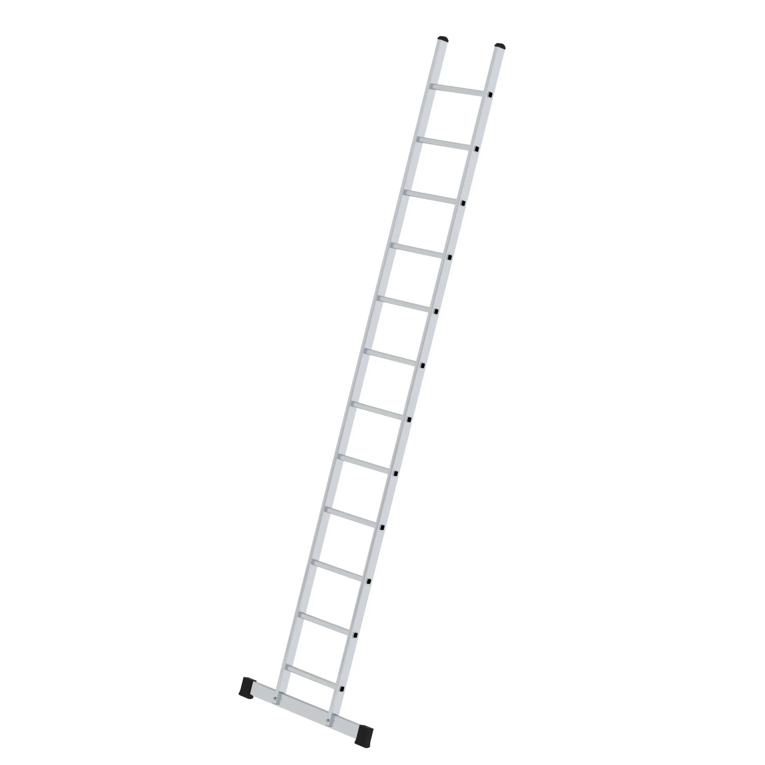 PROREGAL Sprossen-Anlegeleiter mit Standard-Traverse 12 Sprossen