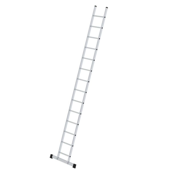 PROREGAL Sprossen-Anlegeleiter mit Standard-Traverse 14-Sprossen