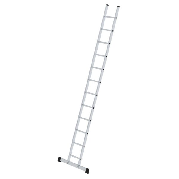 PROREGAL Sprossen-Anlegeleiter 350 mm Breit mit Standard-Traverse 12 Sprossen