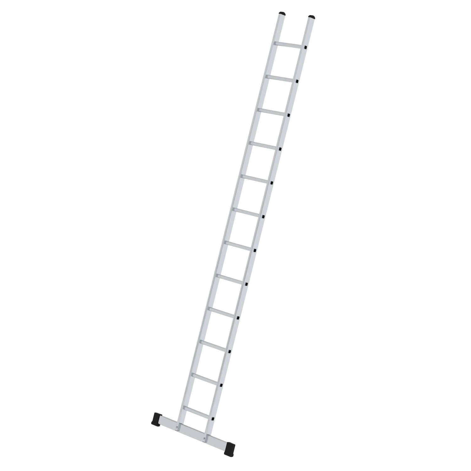PROREGAL Sprossen-Anlegeleiter 350 mm Breit mit Standard-Traverse 12 Sprossen
