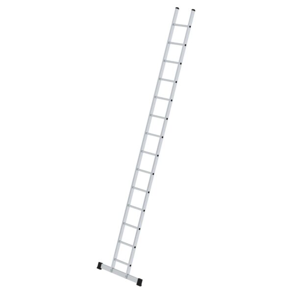 PROREGAL Sprossen-Anlegeleiter 350 mm Breit mit Standard-Traverse 14 Sprossen