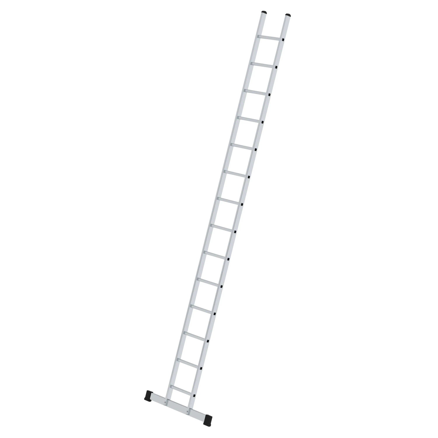 PROREGAL Sprossen-Anlegeleiter 350 mm Breit mit Standard-Traverse 14 Sprossen