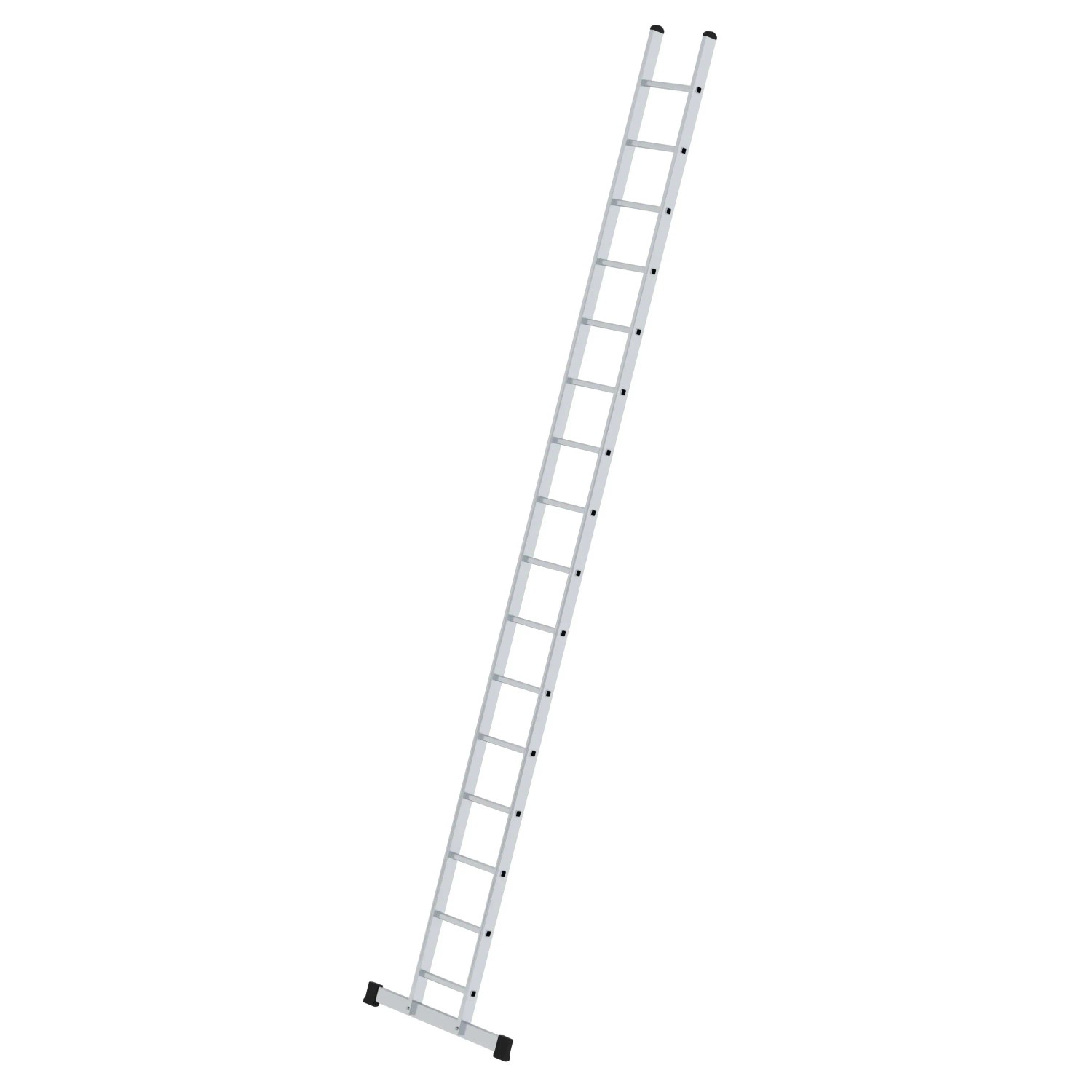 PROREGAL Sprossen-Anlegeleiter 350 mm Breit mit Standard-Traverse 16 Sprossen