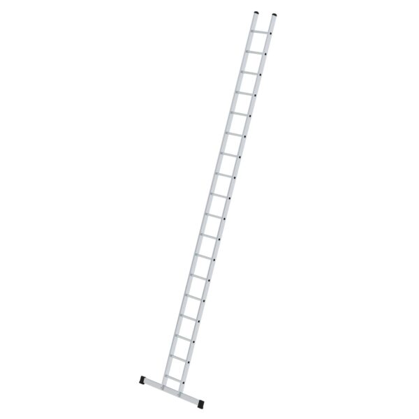 PROREGAL Sprossen-Anlegeleiter 350 mm Breit mit Standard-Traverse 18 Sprossen