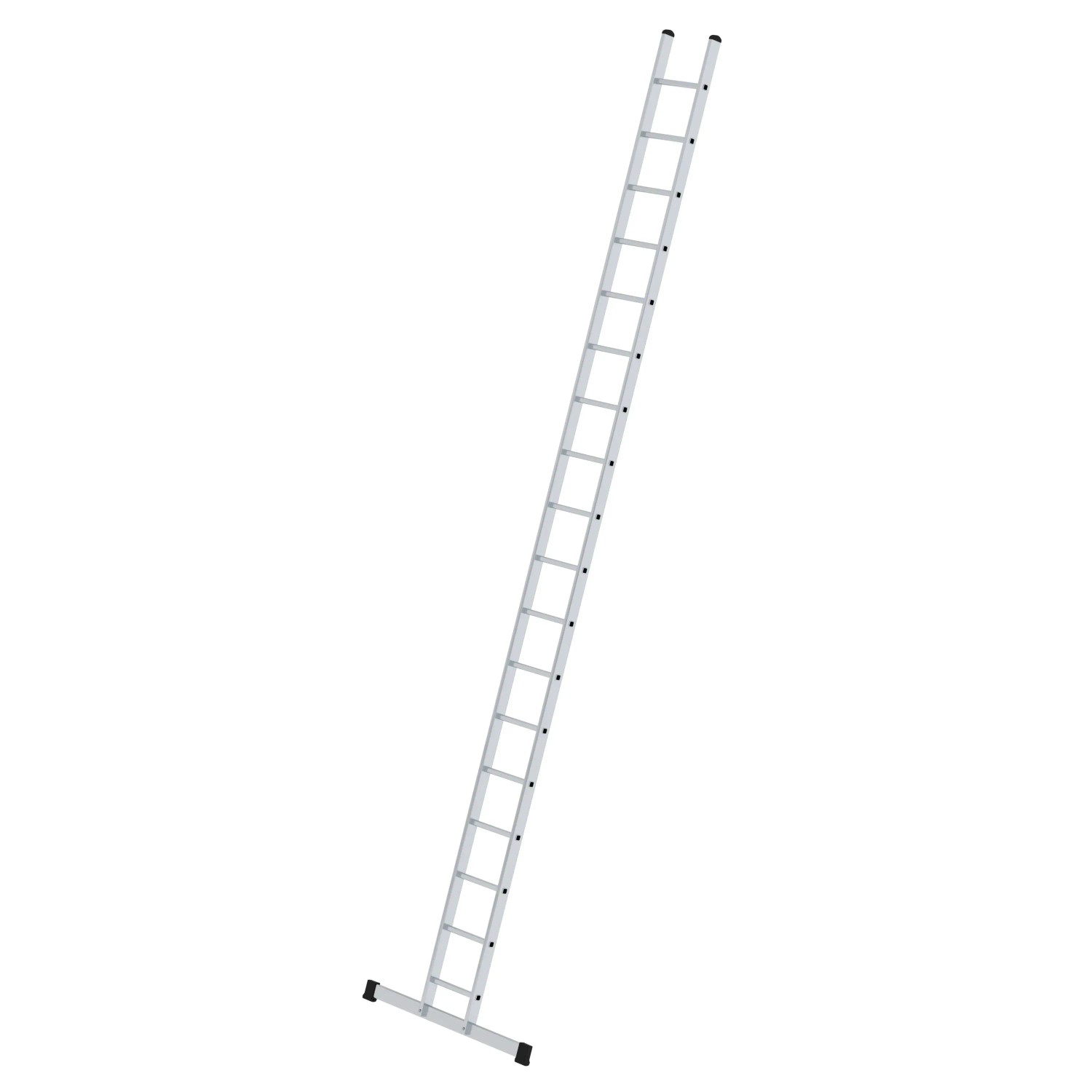 PROREGAL Sprossen-Anlegeleiter 350 mm Breit mit Standard-Traverse 18 Sprossen