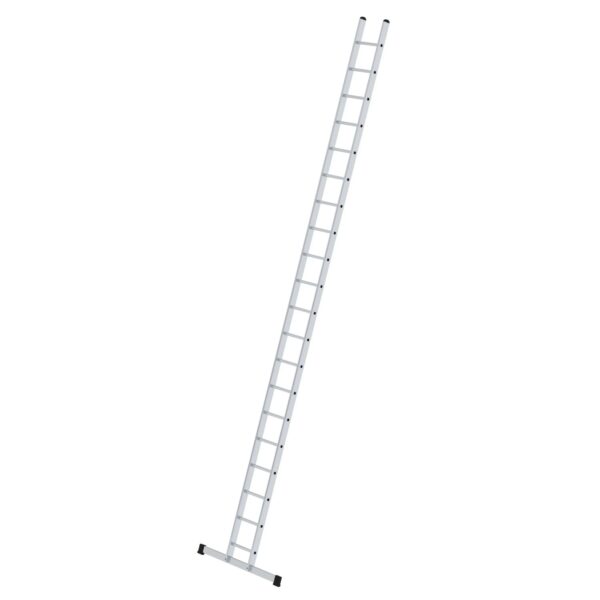 PROREGAL Sprossen-Anlegeleiter 350 mm Breit mit Standard-Traverse 20 Sprossen