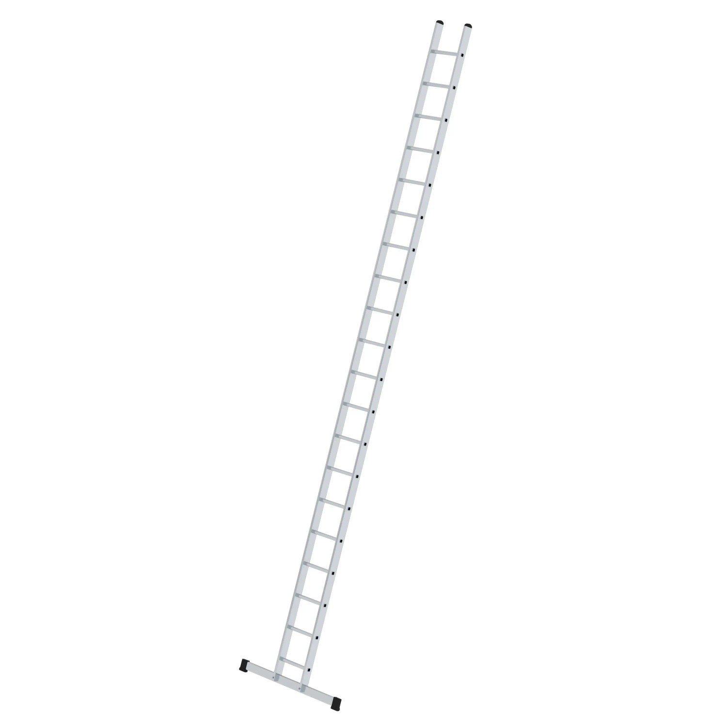PROREGAL Sprossen-Anlegeleiter 350 mm Breit mit Standard-Traverse 20 Sprossen