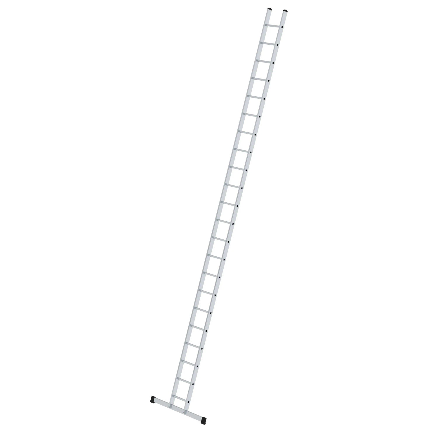 PROREGAL Sprossen-Anlegeleiter 350 mm Breit mit Standard-Traverse 22 Sprossen