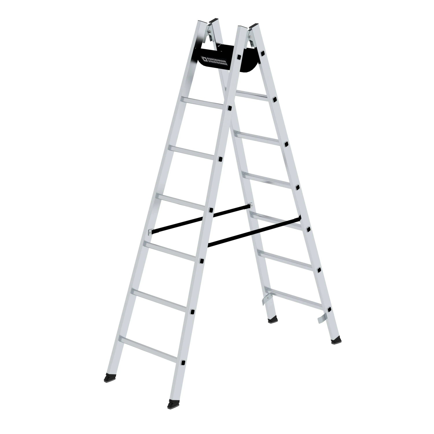 PROREGAL Sprossen-Stehleiter 2 x 7 Sprossen