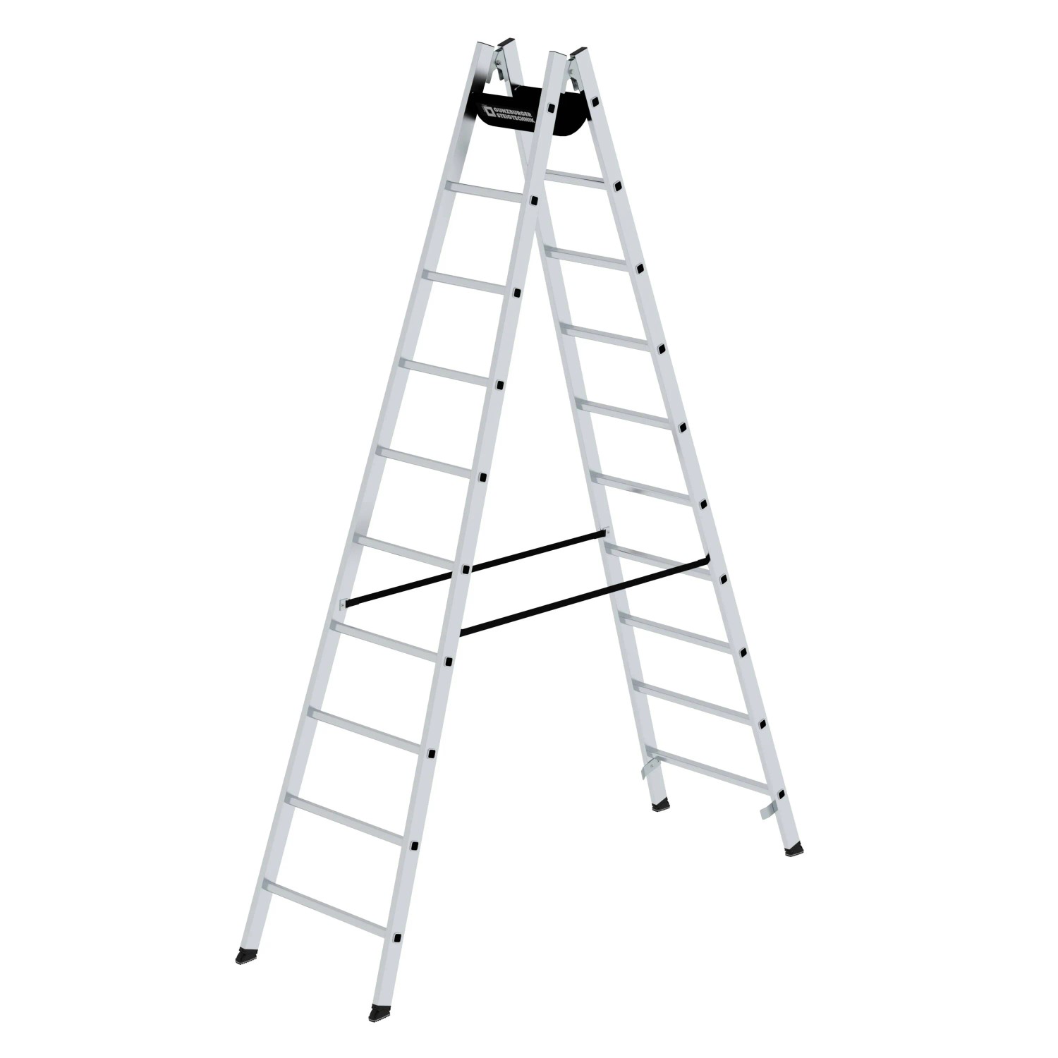 PROREGAL Sprossen-Stehleiter 2 x 10 Sprossen