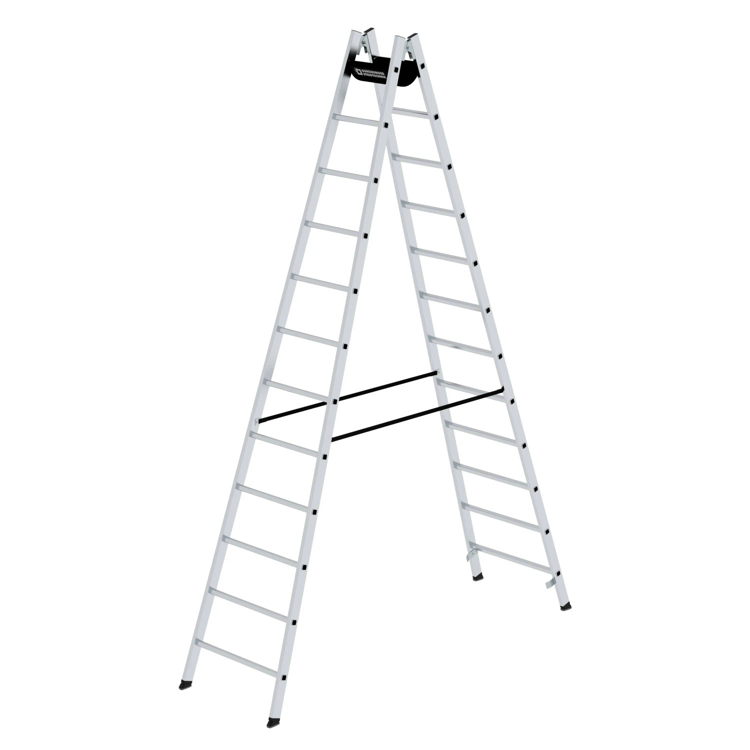 PROREGAL Sprossen-Stehleiter 2 x 12 Sprossen