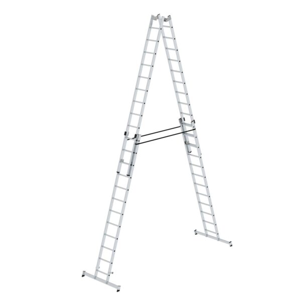 PROREGAL Sprossen-Stehleiter 4-Teilig mit Traverse 4 x 12 Sprossen PROREGAL Sprossen-Stehleiter 4-Teilig mit Traverse 4 x 12 Sprossen