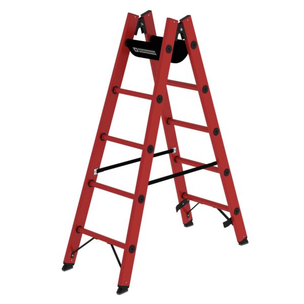 PROREGAL Sprossen-Stehleiter GFK 2 x 5 Sprossen PROREGAL Sprossen-Stehleiter GFK 2 x 5 Sprossen