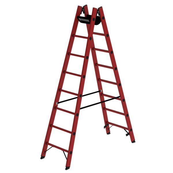 PROREGAL Sprossen-Stehleiter GFK 2 x 8 Sprossen PROREGAL Sprossen-Stehleiter GFK 2 x 8 Sprossen