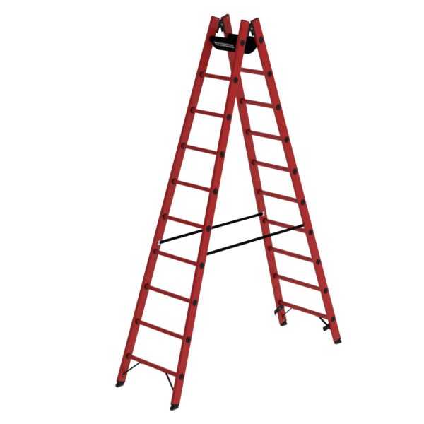 PROREGAL Sprossen-Stehleiter GFK 2 x 10 Sprossen PROREGAL Sprossen-Stehleiter GFK 2 x 10 Sprossen