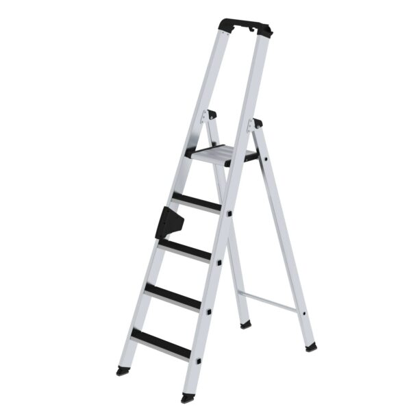 PROREGAL Stufen-Stehleiter Einseitig Begehbar mit Clip-Step 5 Stufen PROREGAL Stufen-Stehleiter Einseitig Begehbar mit Clip-Step 5 Stufen